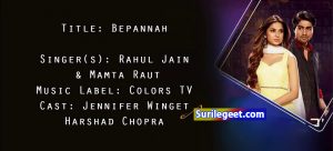 bepanah song lyrics