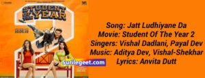 Jat Ludhiyane Da Song Student Of The Year 2
